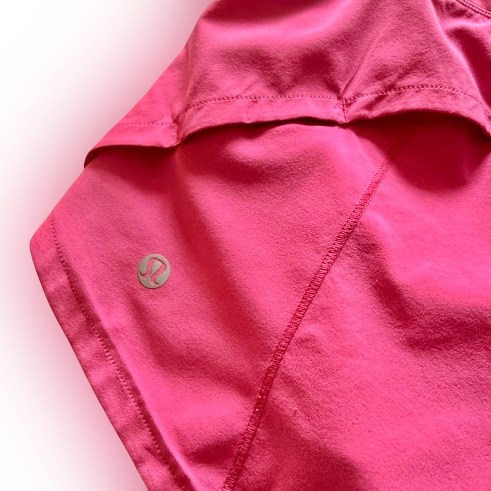 Lululemon Speed Up Mid-Rise Lined Shorts 4” — Sonic Pink, Size 2 - Picture 6 of 9